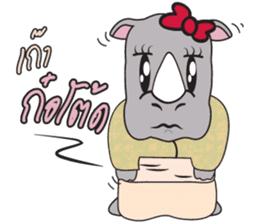 I'm A Rhyno Girl sticker #800742