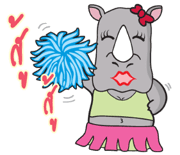 I'm A Rhyno Girl sticker #800745