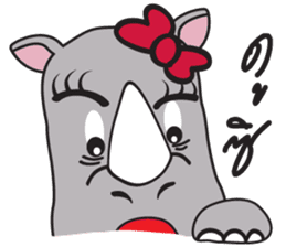 I'm A Rhyno Girl sticker #800747