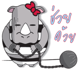 I'm A Rhyno Girl sticker #800758