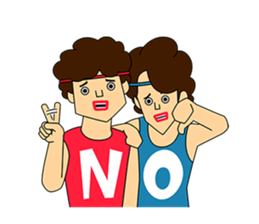 Toshiki and Takeru/by studio crocodile sticker #801096