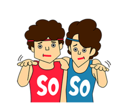 Toshiki and Takeru/by studio crocodile sticker #801097