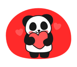 Panda In Love sticker #801444
