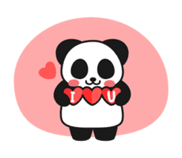 Panda In Love sticker #801446