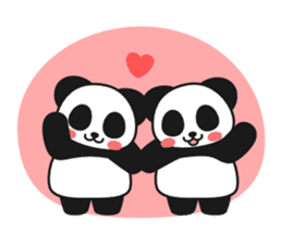 Panda In Love sticker #801465