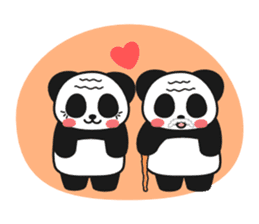 Panda In Love sticker #801470