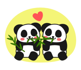 Panda In Love sticker #801471