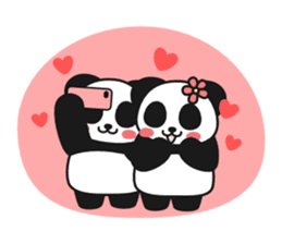 Panda In Love sticker #801473
