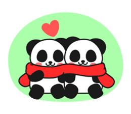Panda In Love sticker #801474