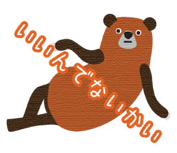 Hokkaido valve brown bears sticker #801764