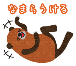 Hokkaido valve brown bears sticker #801766