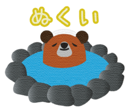 Hokkaido valve brown bears sticker #801777