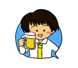 An office worker's every day sticker #802314