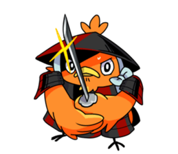 The birds in Sengoku era sticker #802999