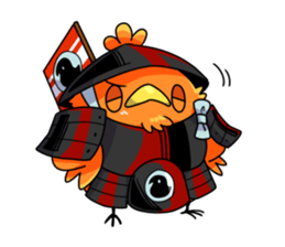 The birds in Sengoku era sticker #803007
