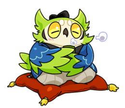 The birds in Sengoku era sticker #803010