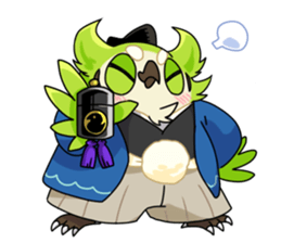 The birds in Sengoku era sticker #803014