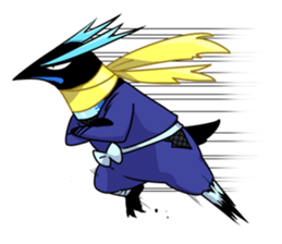 The birds in Sengoku era sticker #803021