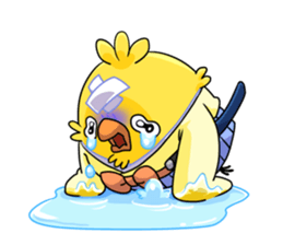 The birds in Sengoku era sticker #803024