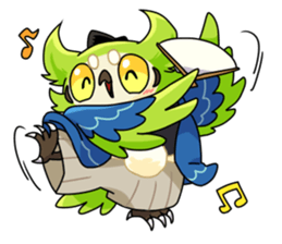 The birds in Sengoku era sticker #803026