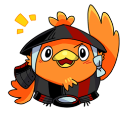 The birds in Sengoku era sticker #803027