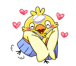 The birds in Sengoku era sticker #803032