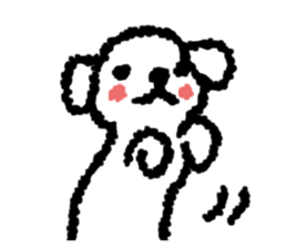 Fluffy dog Sticker sticker #803204