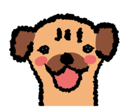 Fluffy dog Sticker sticker #803212