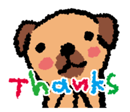 Fluffy dog Sticker sticker #803222