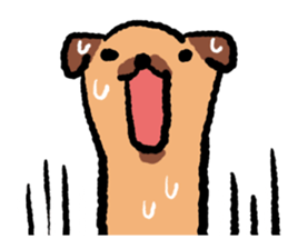 Fluffy dog Sticker sticker #803235