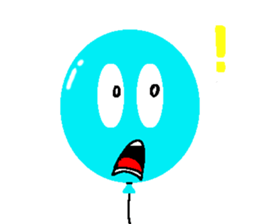 Balloon face ! sticker #803800