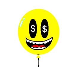 Balloon face ! sticker #803801