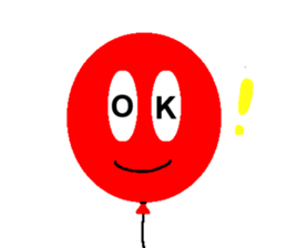 Balloon face ! sticker #803809