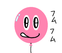 Balloon face ! sticker #803833