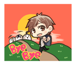 The coming friends with pleasant my sticker #804595