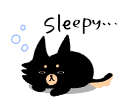 ROBO and black dogs-English version sticker #806680