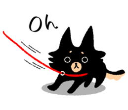 ROBO and black dogs-English version sticker #806682