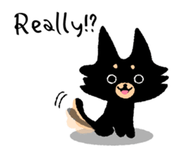 ROBO and black dogs-English version sticker #806683