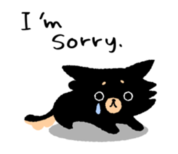 ROBO and black dogs-English version sticker #806684