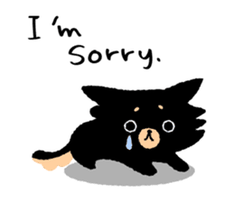 ROBO and black dogs-English version sticker #806684