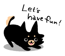 ROBO and black dogs-English version sticker #806687