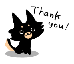 ROBO and black dogs-English version sticker #806688