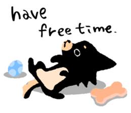 ROBO and black dogs-English version sticker #806689