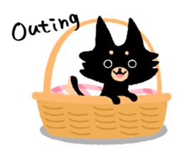 ROBO and black dogs-English version sticker #806691