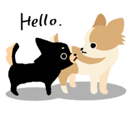 ROBO and black dogs-English version sticker #806692