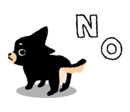 ROBO and black dogs-English version sticker #806696