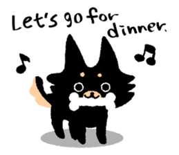 ROBO and black dogs-English version sticker #806698