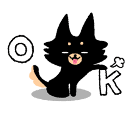 ROBO and black dogs-English version sticker #806699
