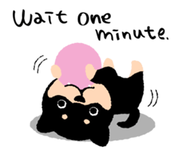 ROBO and black dogs-English version sticker #806709