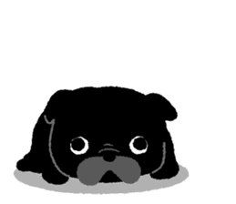 ROBO and black dogs-English version sticker #806714